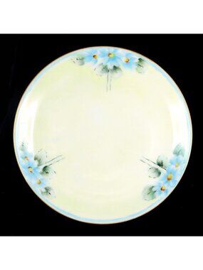 C. Hutschenreuther UNO Favorite Bavaria Art Deco Blue Daisies Dessert Plate
